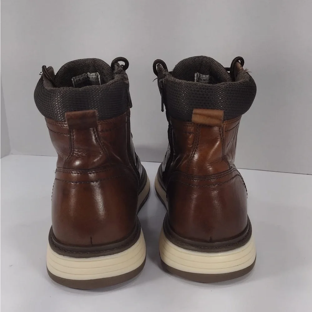 CR NiKAM Men's Brown Leather Boots size 10 pre owned Exellent condition